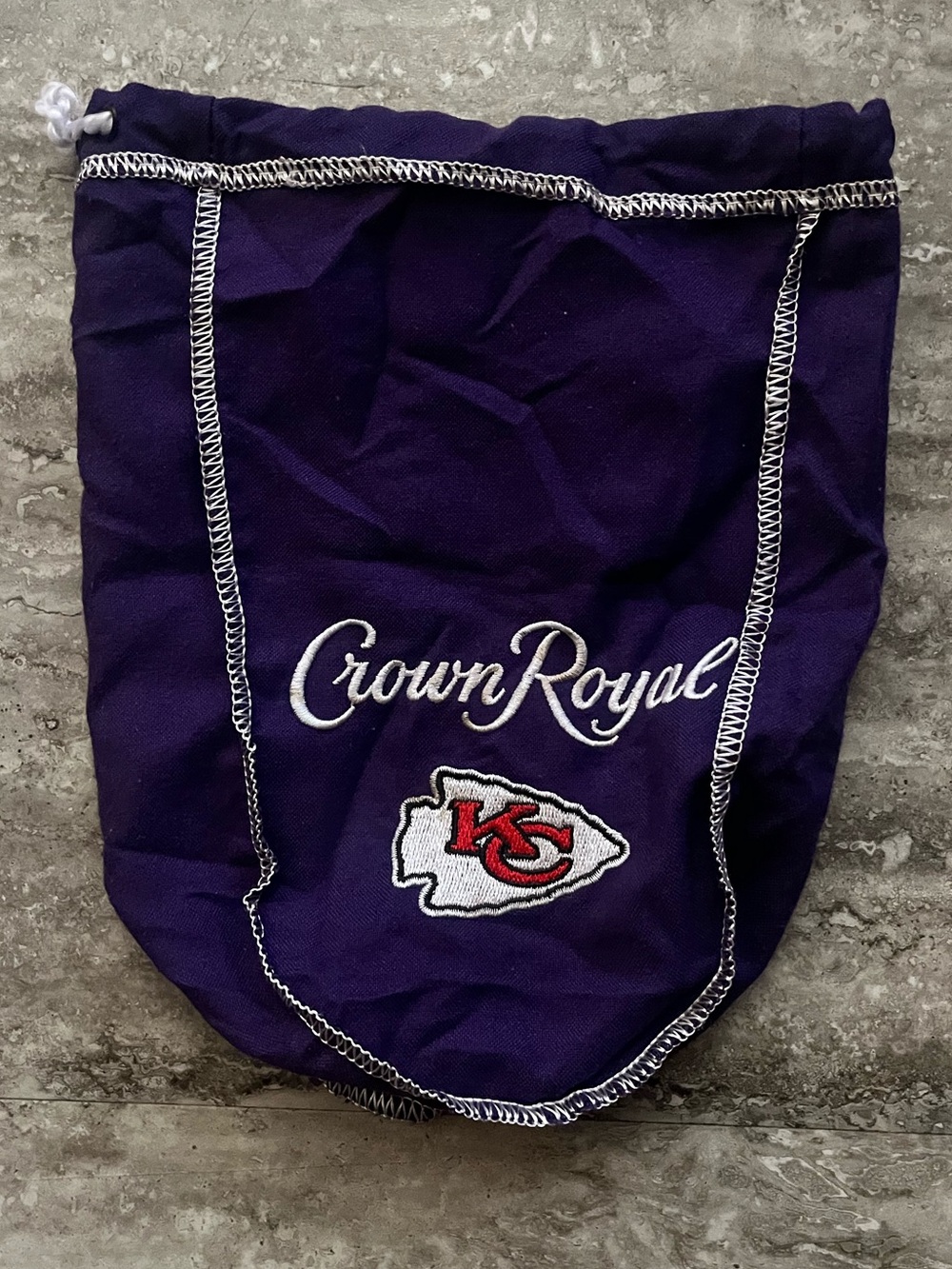 Crown Royal Purple Drawstring Mini Bag